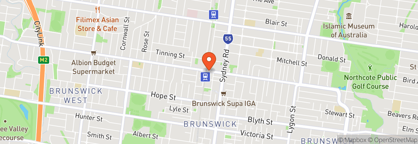 Map of 216 Albion St