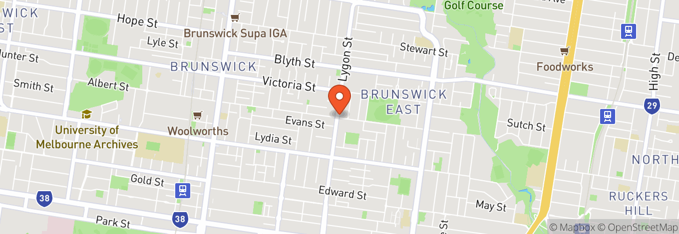 Map of The East Brunswick Hotel