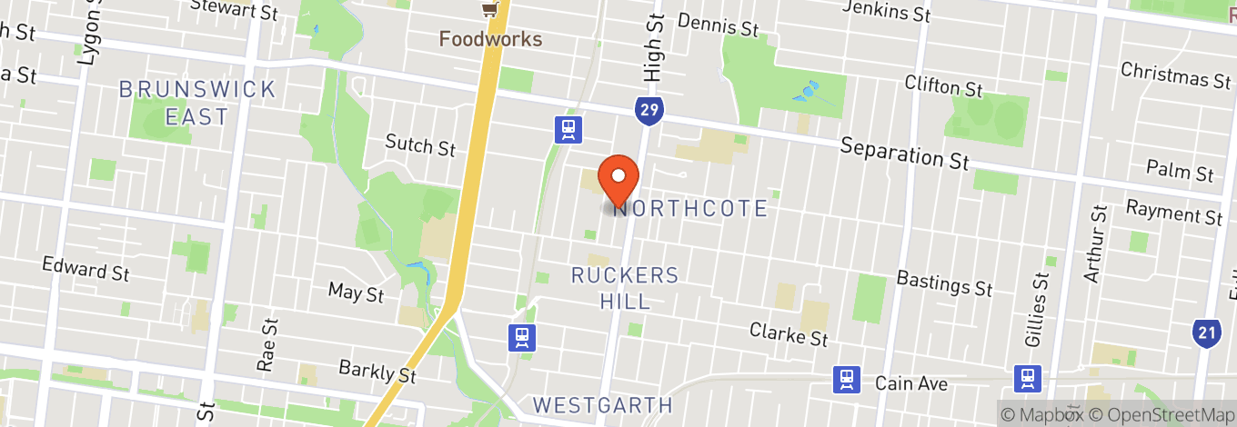 Map of Northcote Uniting Church - Chalice