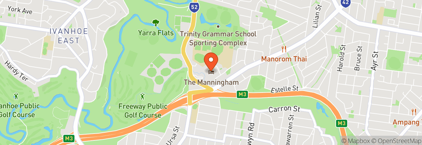 Map of Manningham Hotel & Club