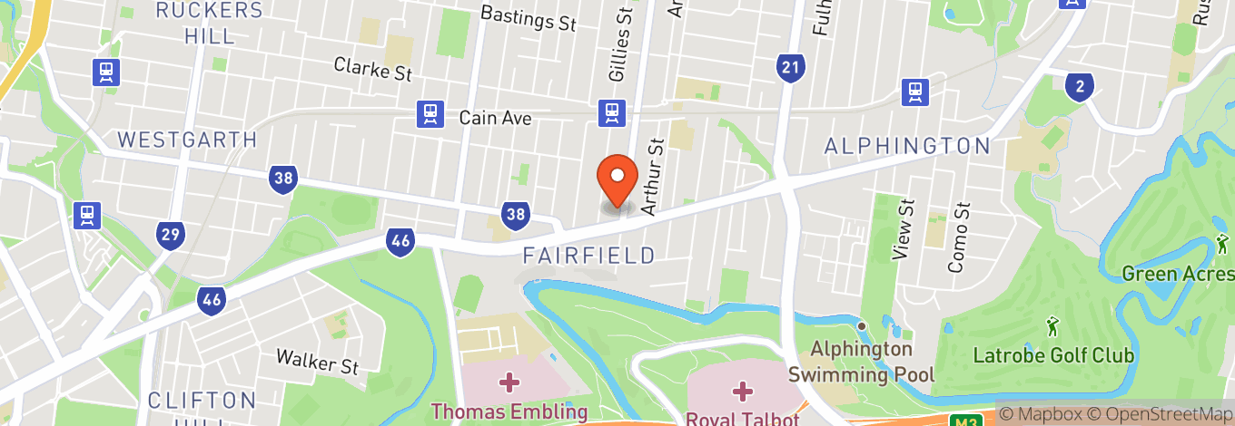 Map of The Grandview Hotel Fairfield