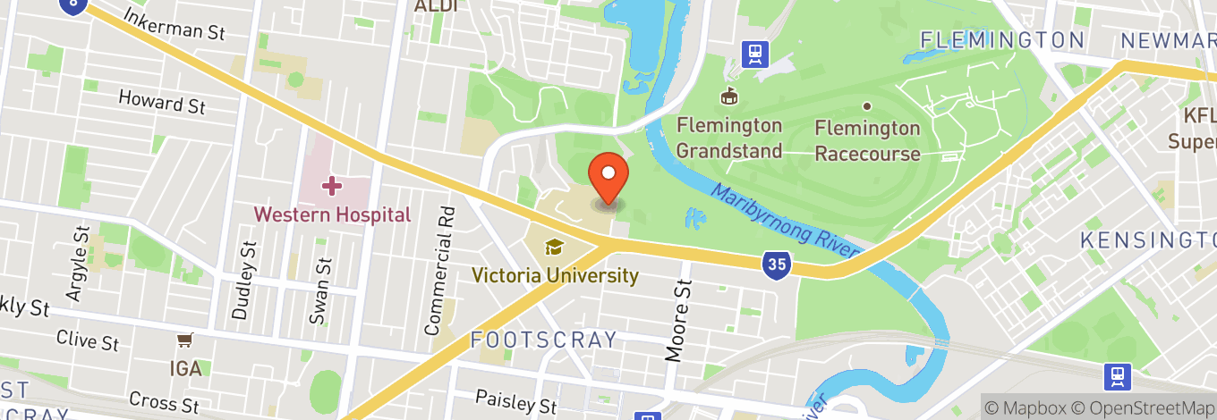Map of Footscray Park