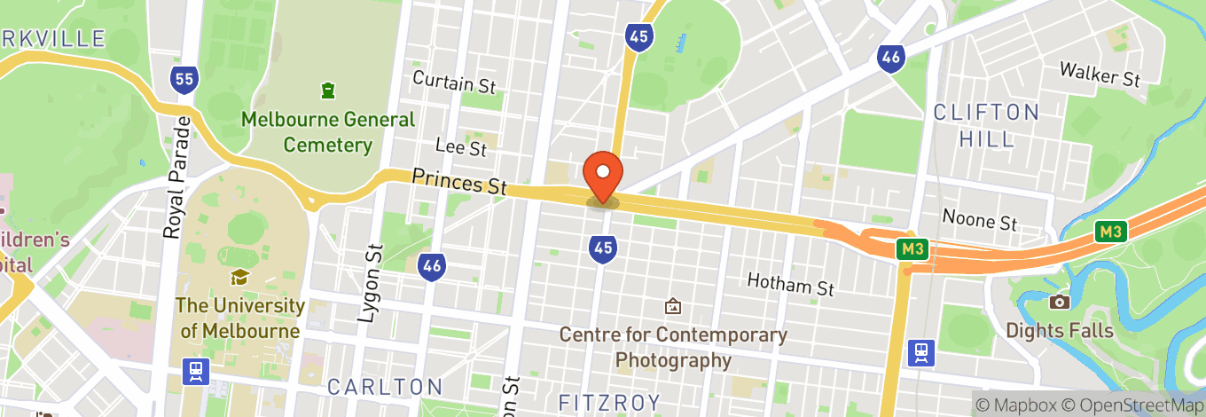 Map of Milney's