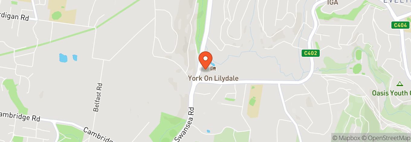 Map of York On Lilydale