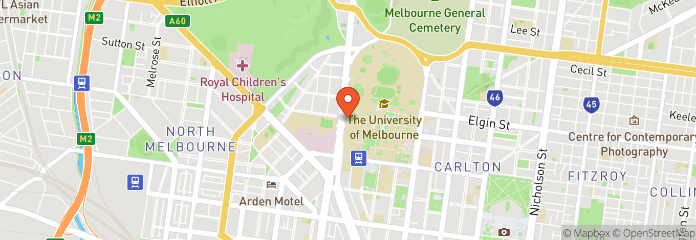 Map of Grainger Museum - University Of Melbourne