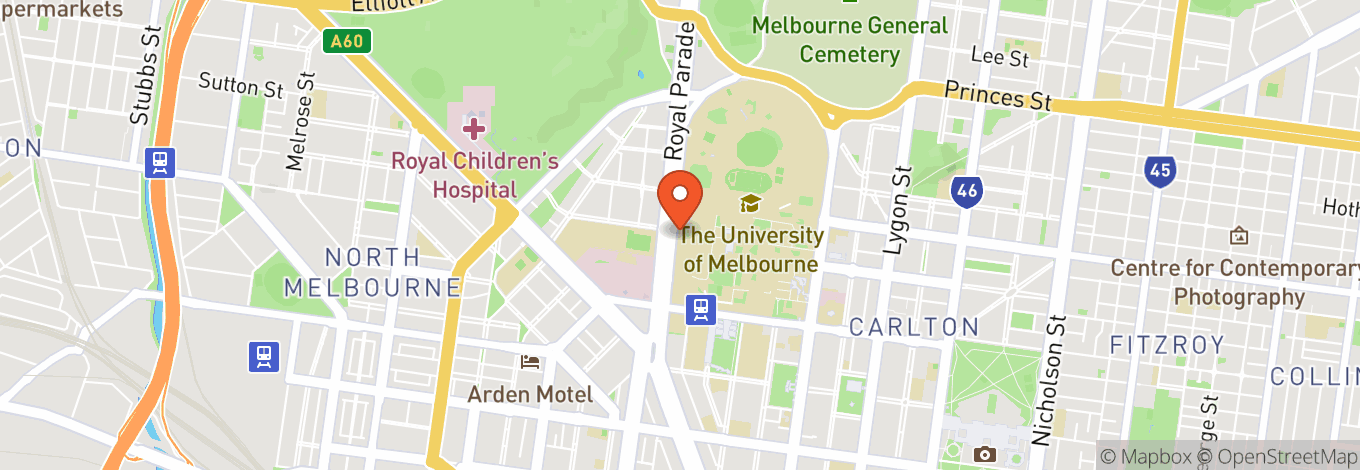 Map of Grainger Museum - University Of Melbourne