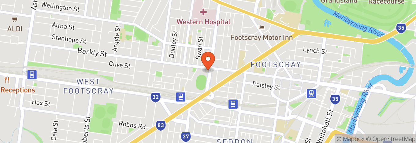 Map of Footscray Drill Hall