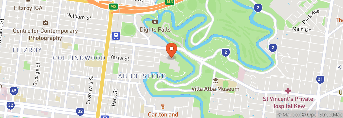 Map of Abbotsford Convent