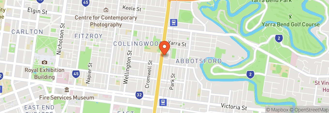 Map of Collingwood Town Hall