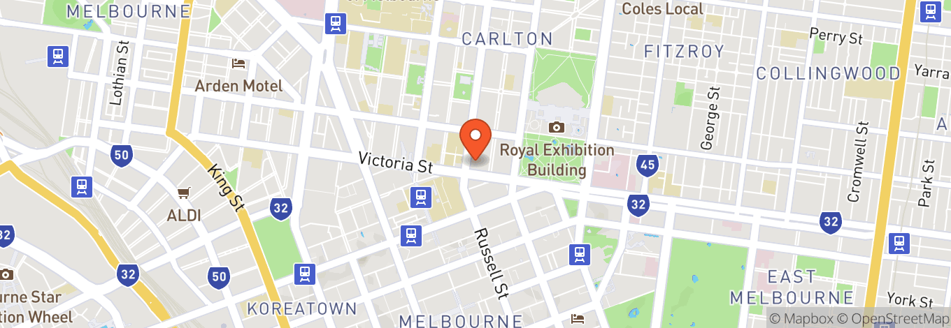 Map of Trades Hall - Old Council Chamber