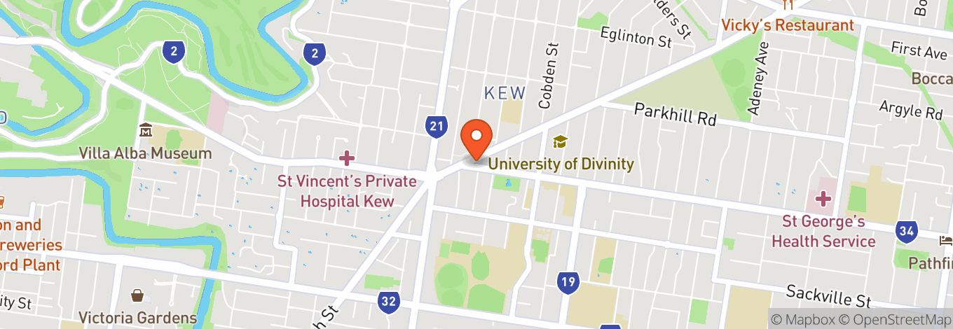 Map of Kew Court House