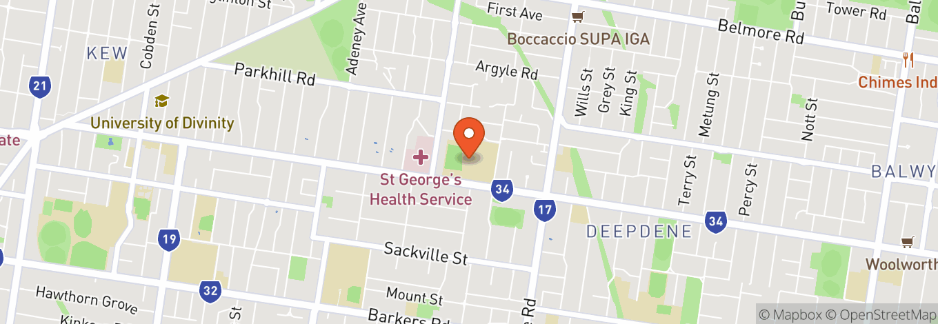 Map of Genazzano Fcj College