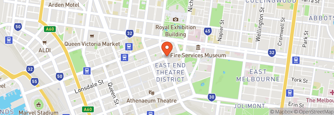 Map of Stamford Plaza Melbourne