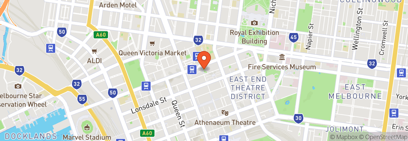 Map of State Library of Victoria