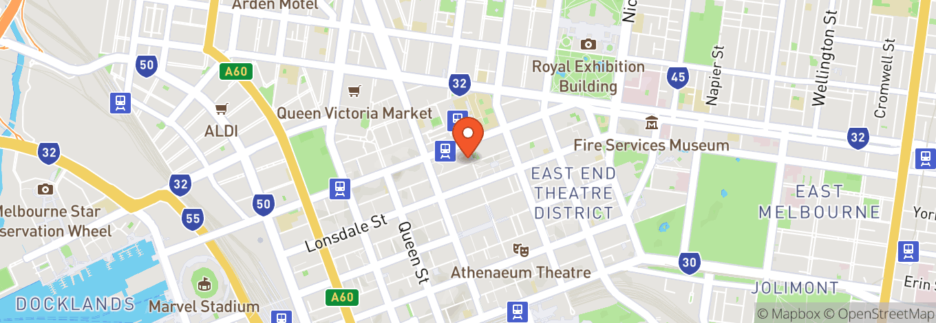 Map of Melbourne City Conference Centre