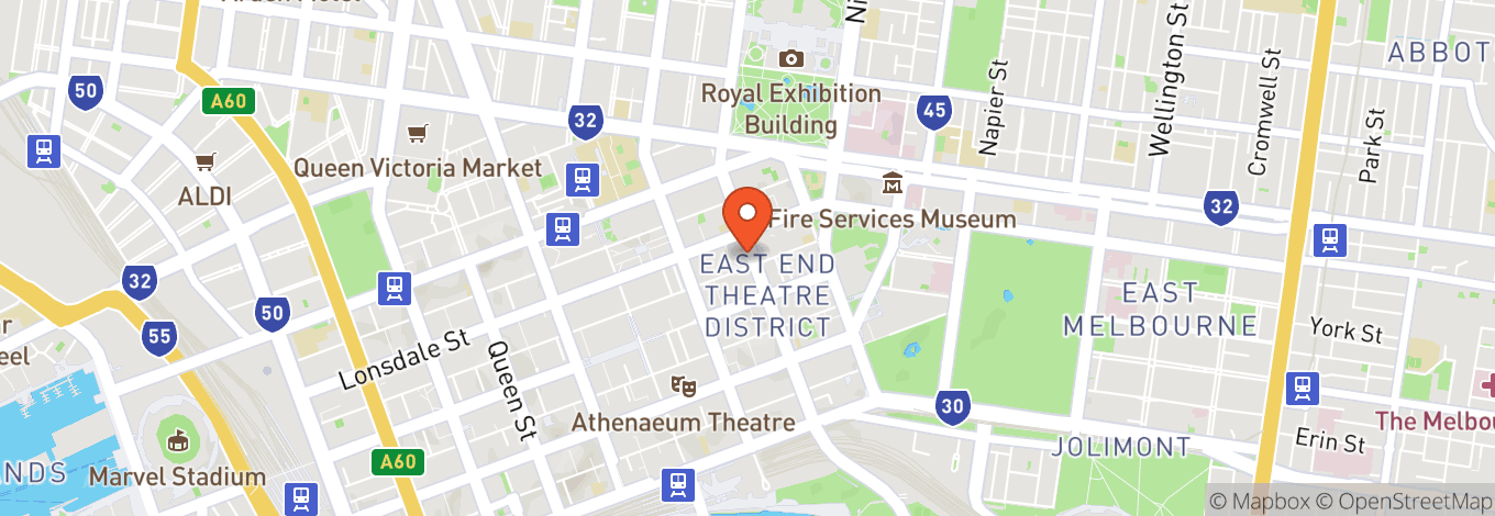 Map of Her Majesty's Theatre