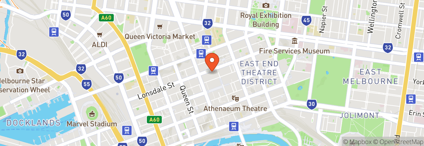 Map of Fortress Melbourne