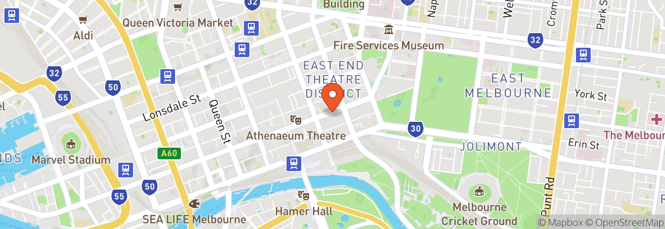 Map of 101 Collins Street