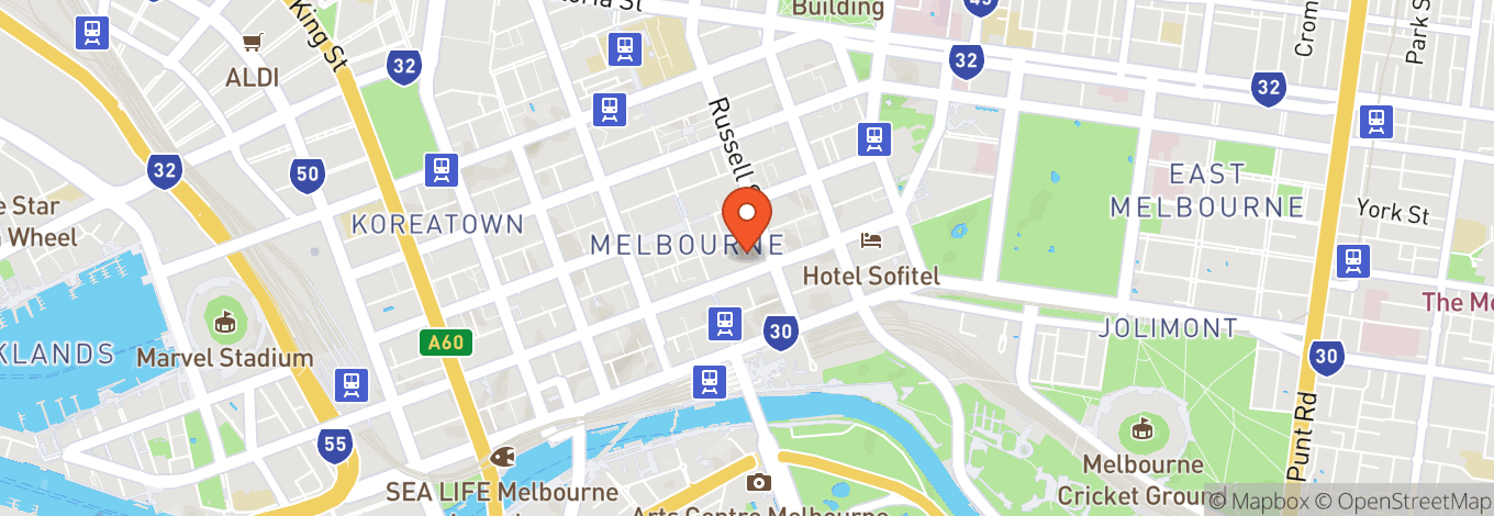 Map of The George on Collins