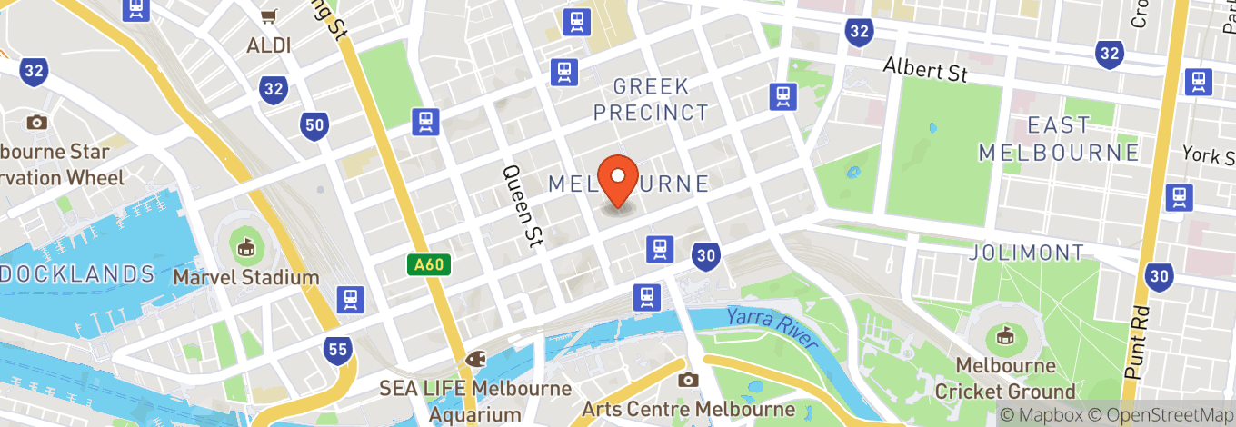 Map of Kingpin Melbourne Collins St