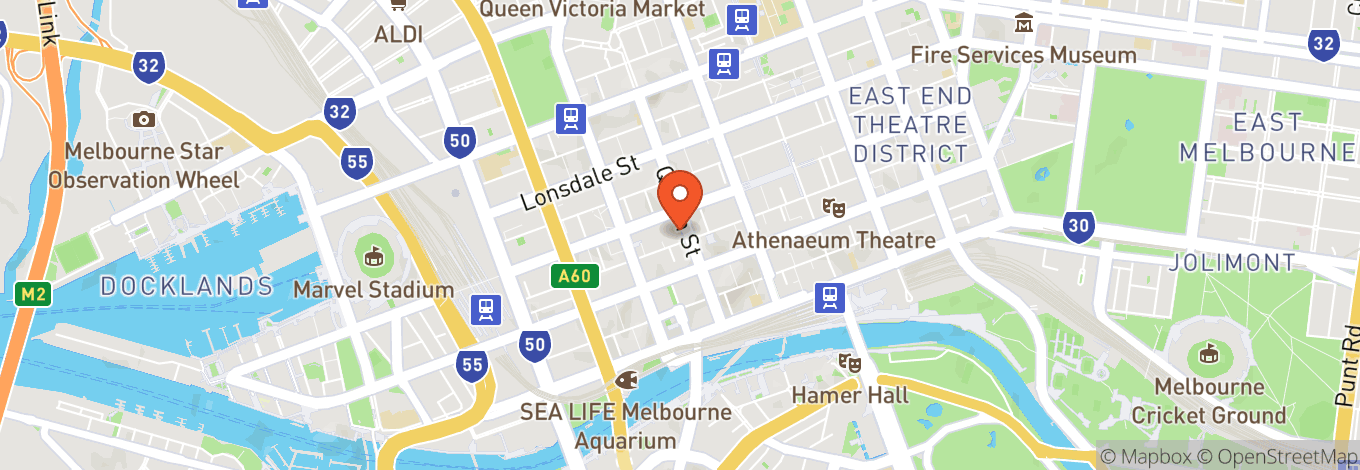 Map of Cq Melbourne