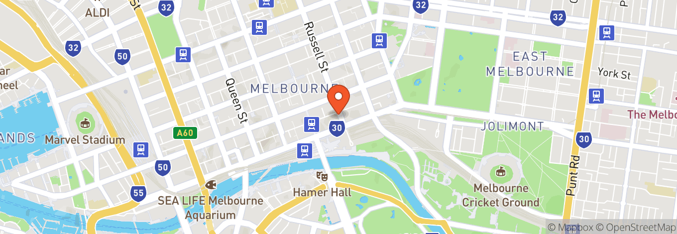 Map of Culture Kings Melbourne