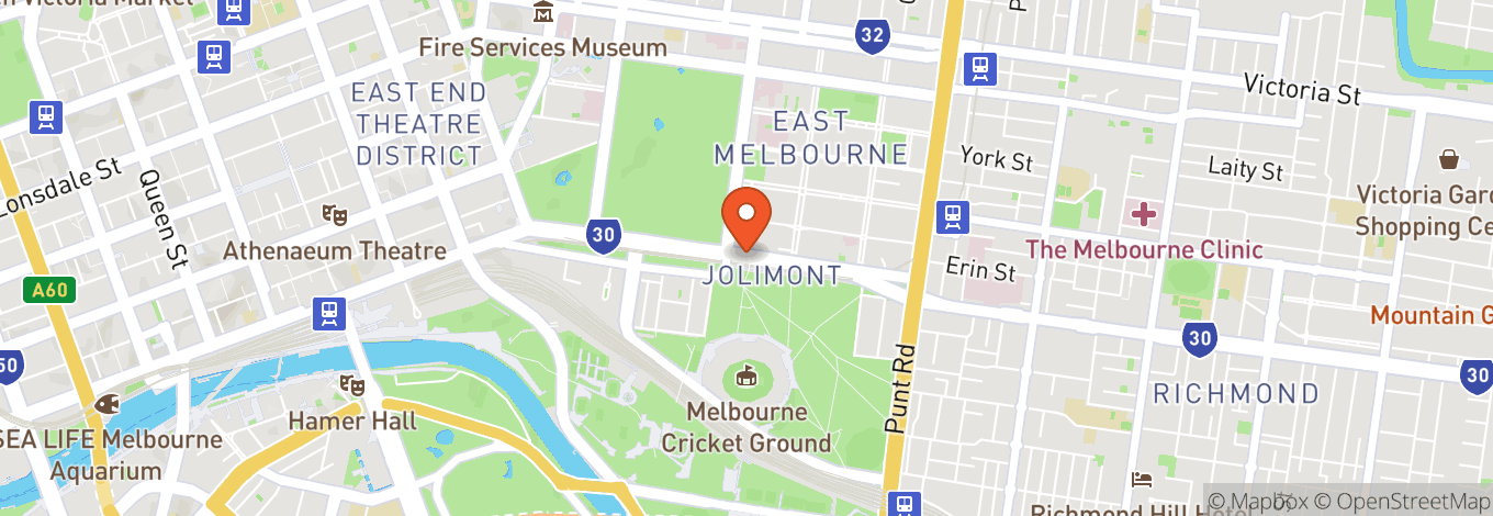 Map of Fitzroy Gardens