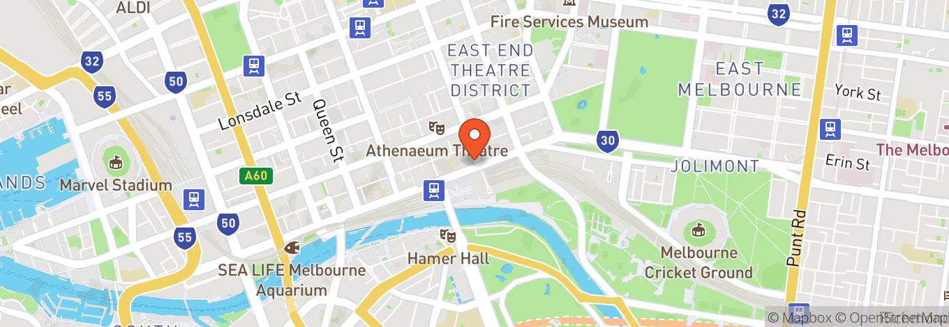 Map of Forum Melbourne