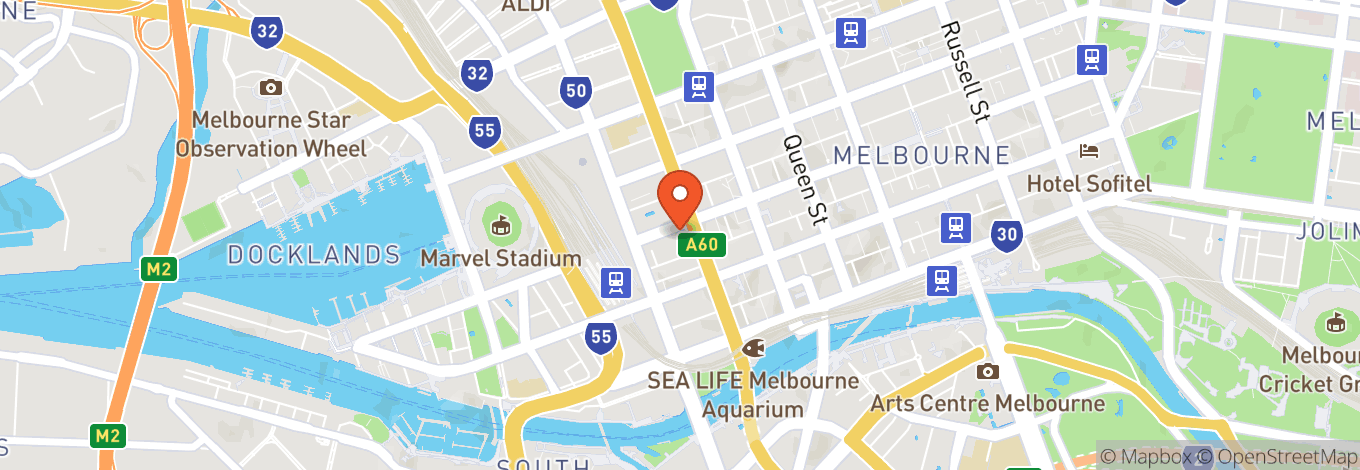 Map of Royal Melbourne Hotel