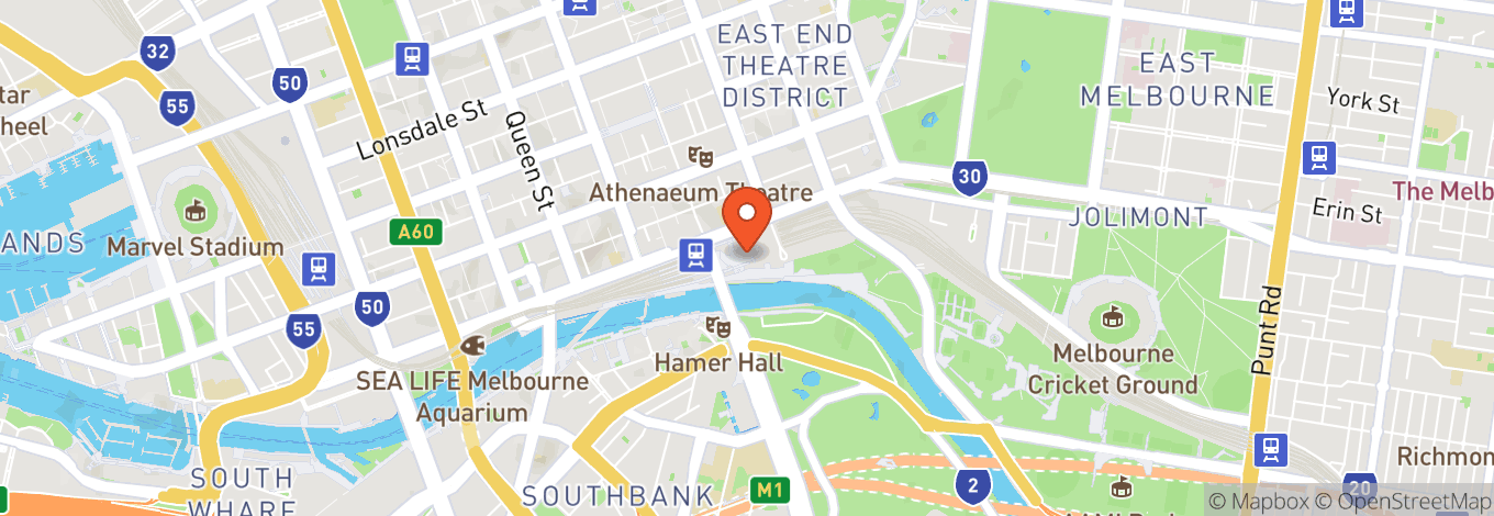 Map of Acmi (Australian Centre For The Moving Image)
