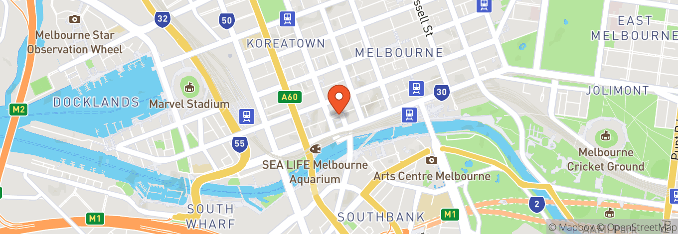 Map of The Trust Melbourne