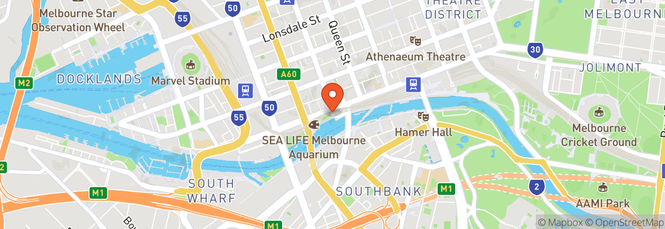 Map of Melbourne - Flinders Street