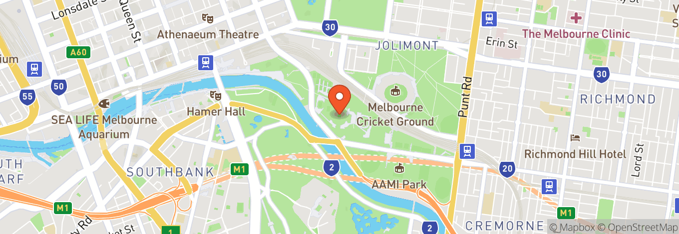 Map of Rod Laver Arena