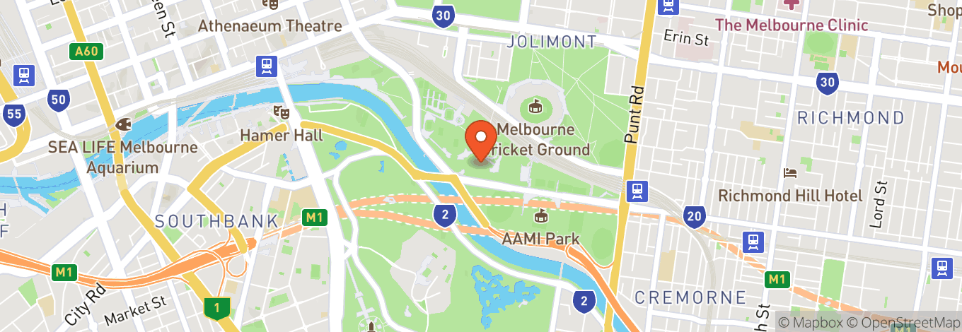 Map of Melbourne Park