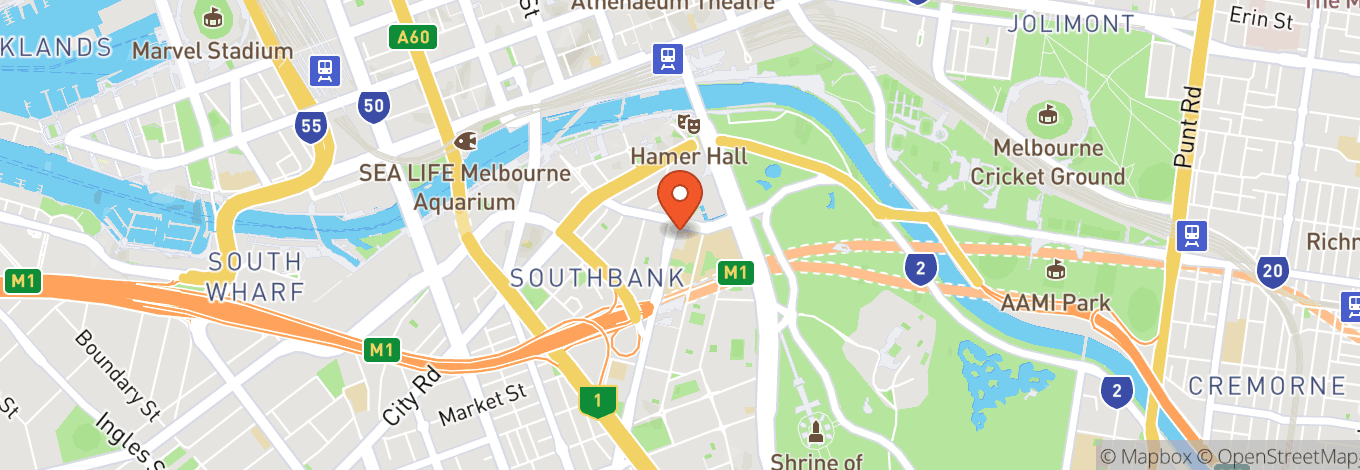 Map of Elisabeth Murdoch Hall - Melbourne Recital Centre