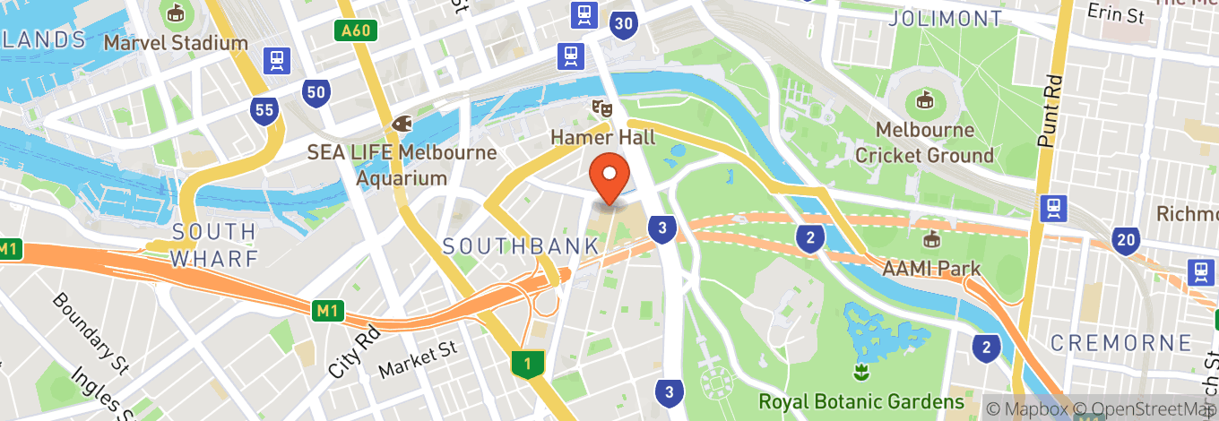 Map of The Sumner, Southbank Theatre