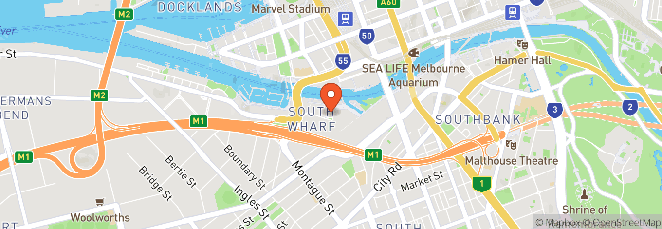 Map of Melbourne Public