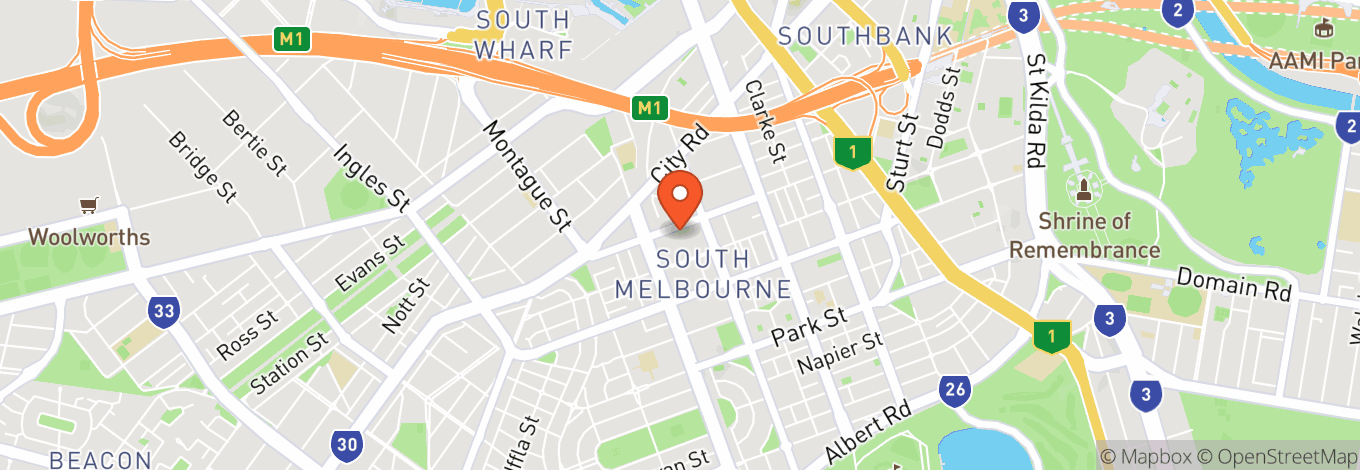 Map of South Melbourne Market