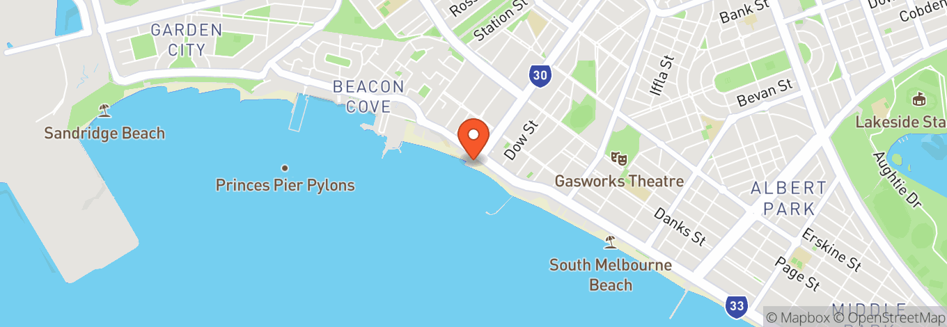 Map of Port Melbourne Yacht Club