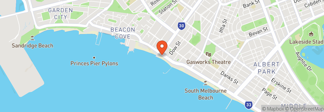 Map of The Exchange Beach Club