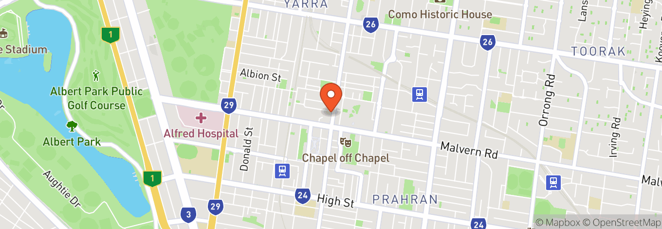 Map of Lux Nightclub Melbourne