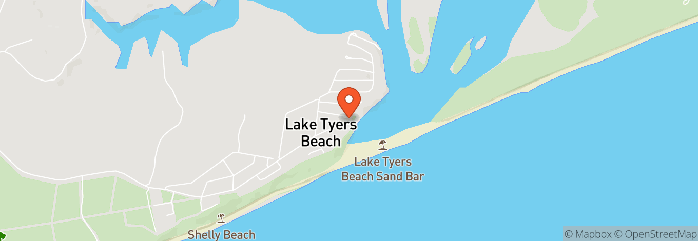 Map of Lake Tyers Beach Tavern