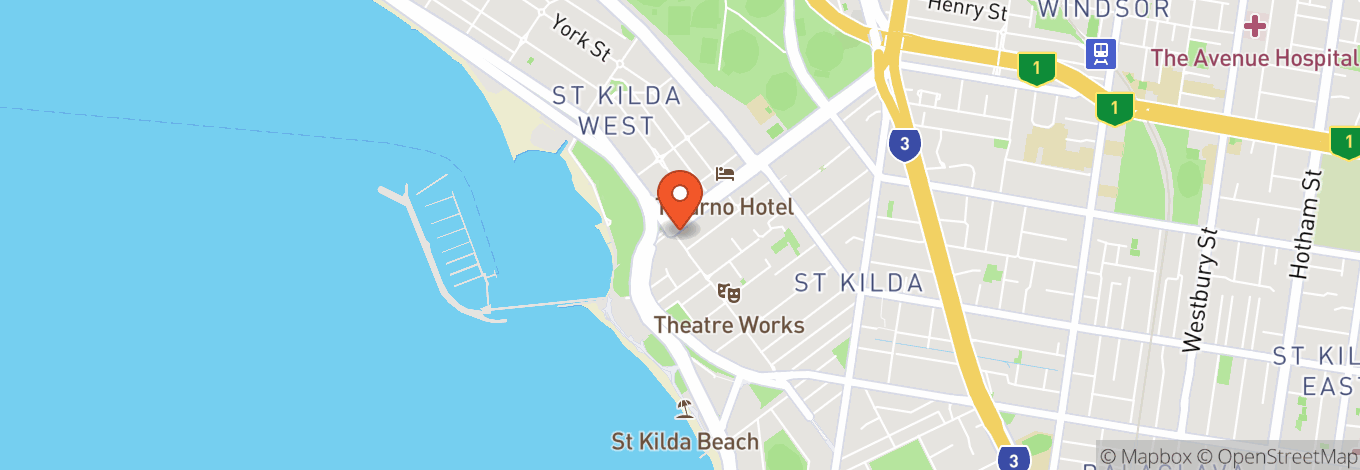 Map of The Prince Hotel