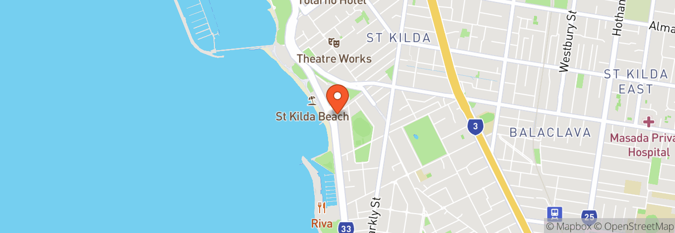 Map of St Kilda Marina