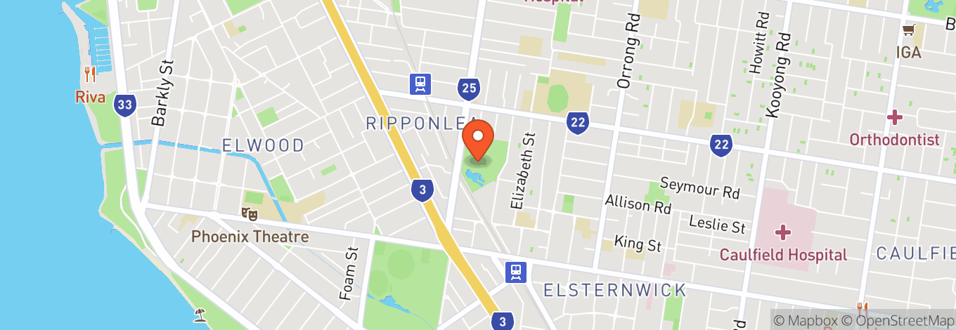 Map of Rippon Lea House & Garden