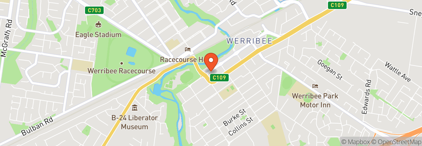 Map of Bridge Hotel Werribee