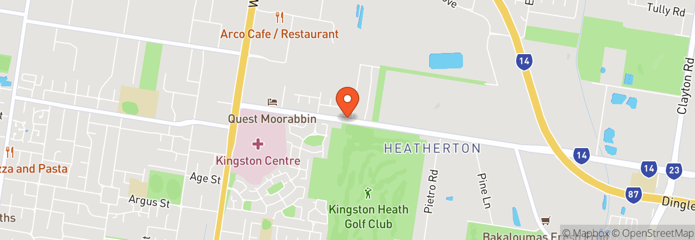 Map of Kingston Heath Golf Club