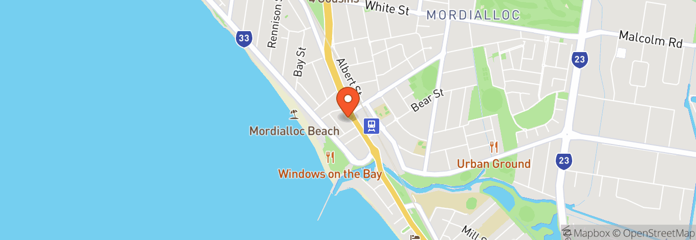 Map of The Sporting Globe Bar & Grill