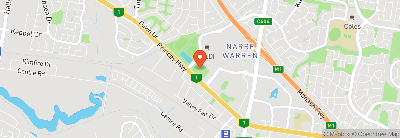 Map of Westfield Fountain Gate