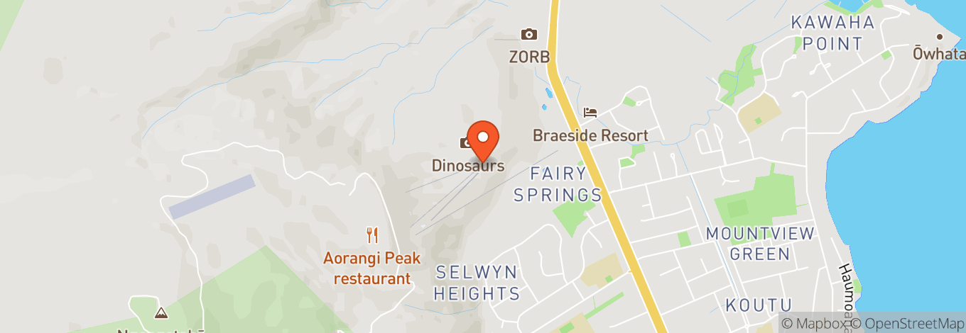 Map of Skyline Rotorua